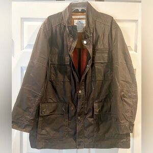 Tommy Bahama Island Estate Linen Light Travel Jacket Brown Mens Size XXL